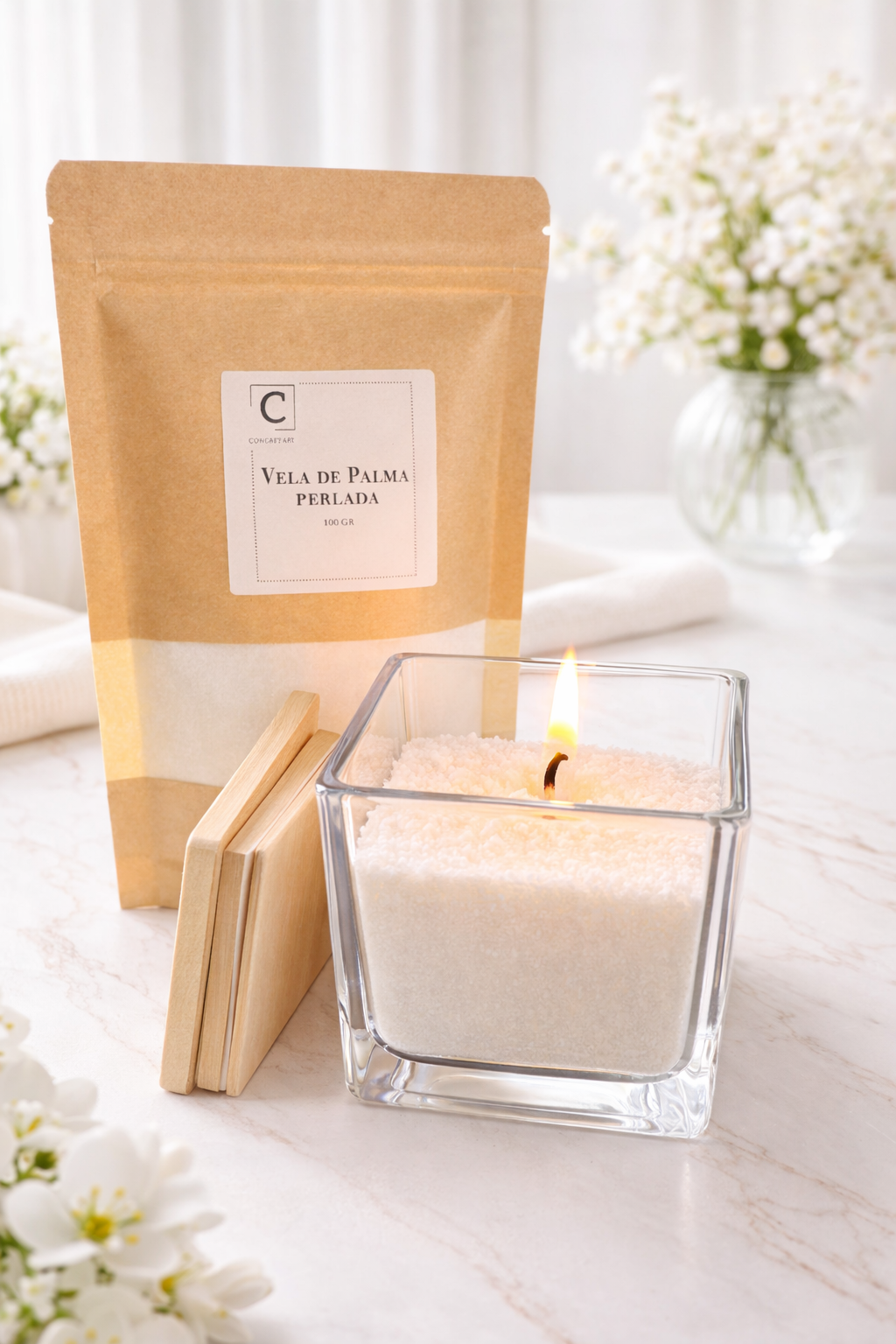 Vela de Palma Perlada
